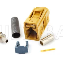 Superbat 10 шт. РЧ разъем Fakra обжимной разъем Женский Карри Satellitic Радио с IF для коаксиального кабеля RG316, RG174, LMR100