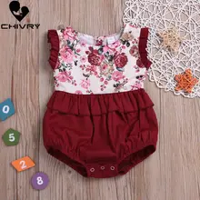 Chivry 2019 Baby Girls Bodysuit Summer Sleeveless Bodysuit Floral Print Girls Cute Jumpsuit Newborn Baby Playsuit Infant Clothes Chivry 2019 Baby Girls Bodysuit Summer Sleeveless Bodysuit Floral Print Girls Cute Jumpsuit Newborn Baby Playsuit Infant Clothes