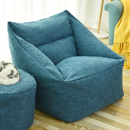 Мебель в японском стиле для гостиной, кресло, диван, стулья, кресло с оттоманами, ленивый диван - Цвет: blue sofa