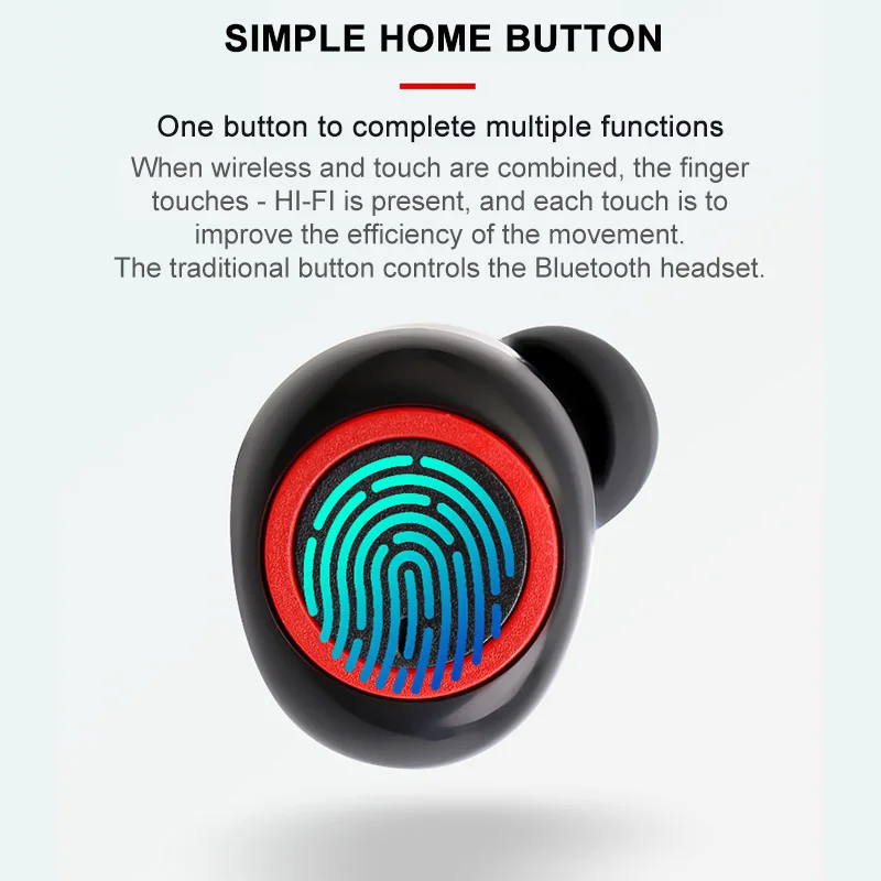 TWS bluetooth earphones headphones 5 0 Wireless Earbuds stereo amplifier Handsfree Headset with mic for xiaomi iPhone Samsung