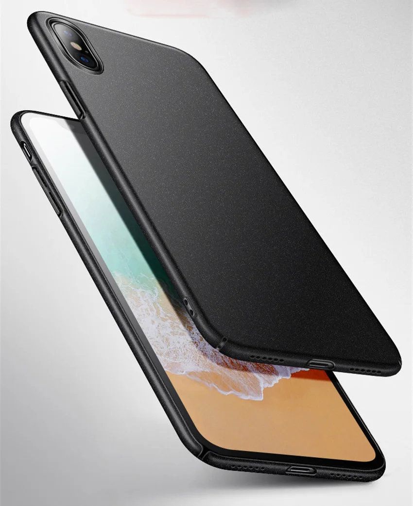 Aixuan Metal Plate Car Holder Magnetic Case for iPhone Xs Max XR X Magnet Hard Matte Case for iPhone 7 8 6 6s Plus  (3)