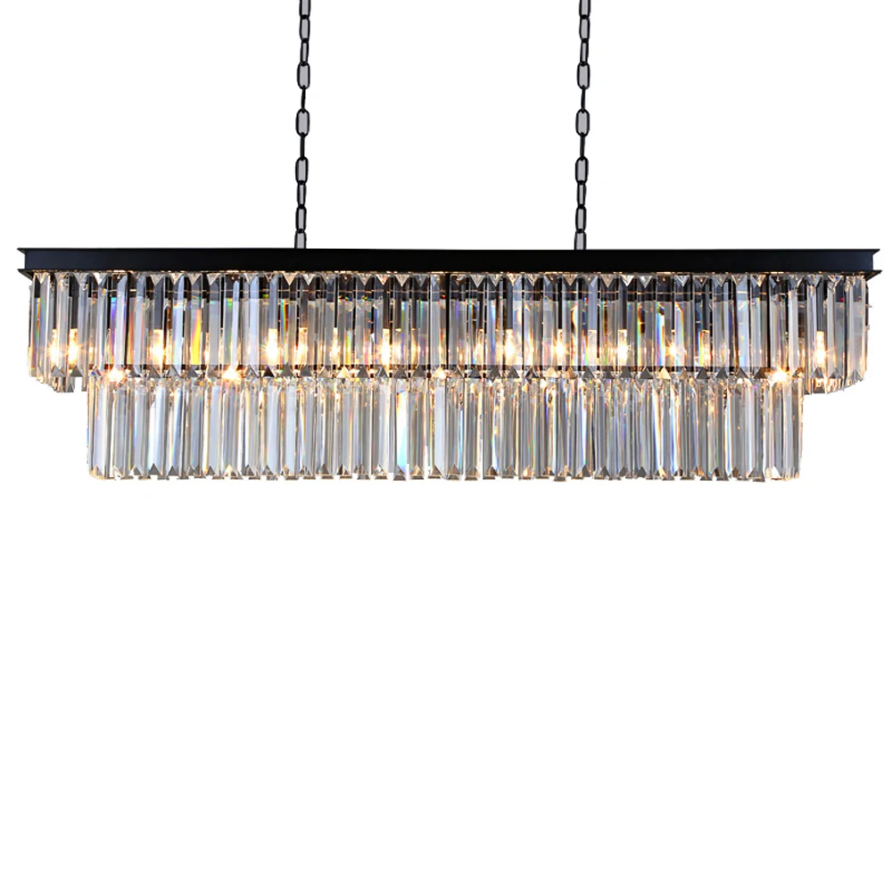 American Country Crystal Chandelier Living Room Restaurant Bar Counter