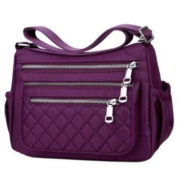 

Hot Fashion Crossbody Bags for Women 2019 High Capacity 3 Layer Shoulder Bag Plaid Ladies Handbag Casual Women Messenger Bags