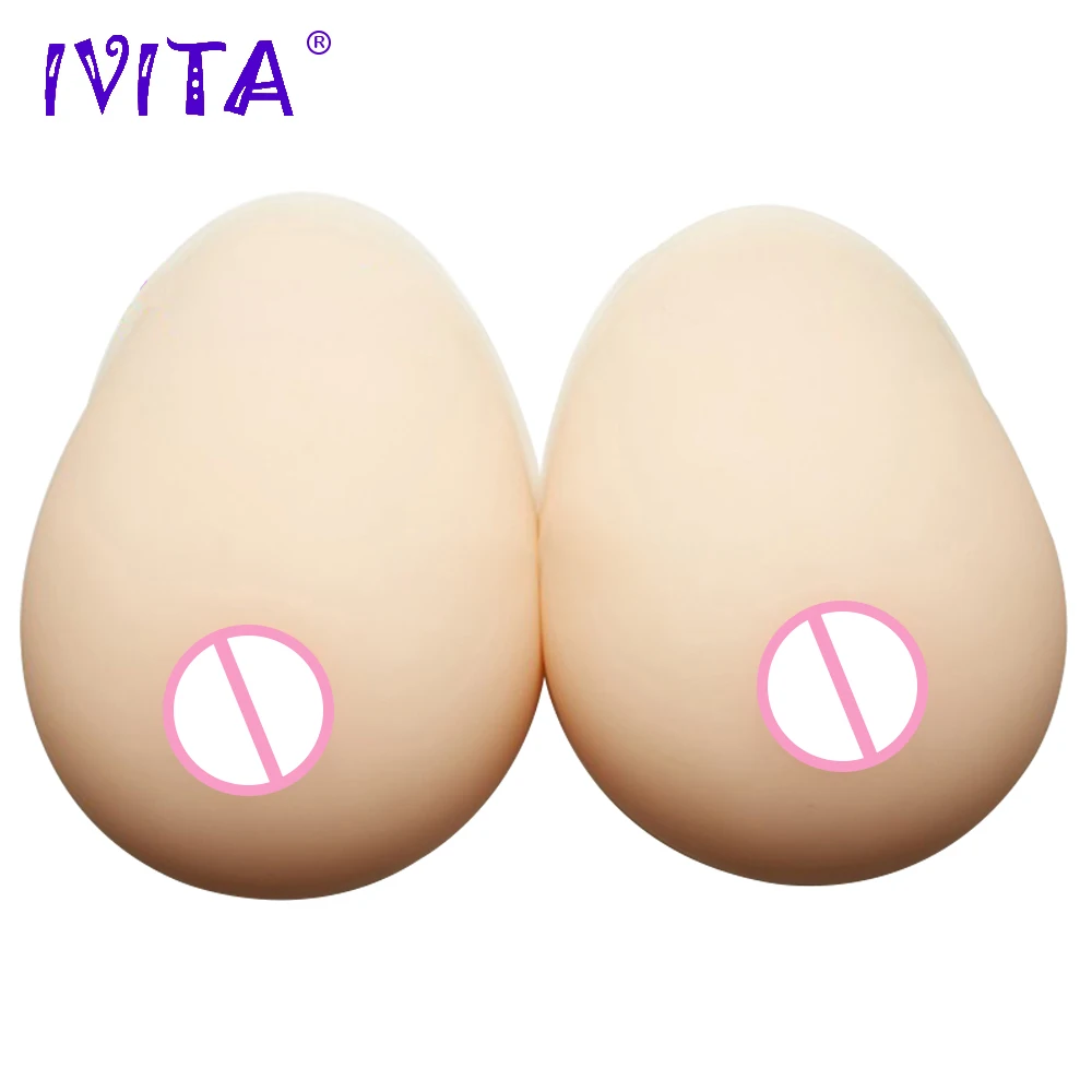 IVITA 1600 г реалистичные силиконовые формы груди для Трансвестит транссексуалов