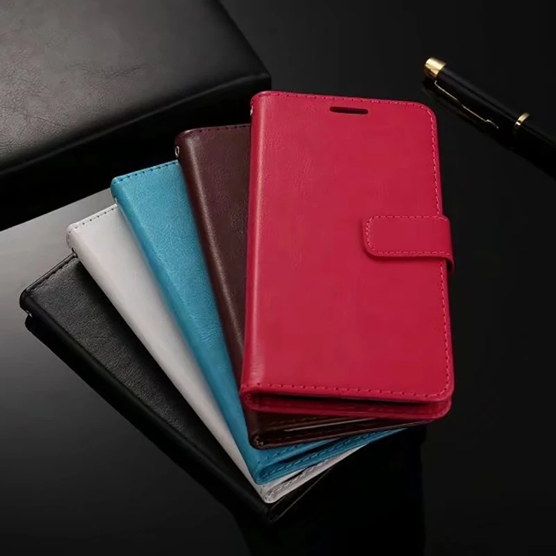 

NEW Flip Leather Case Card Stand Cover For for Samsung S7 S7Edge S8 S8Plus Note5 Protective Phone Case Shells