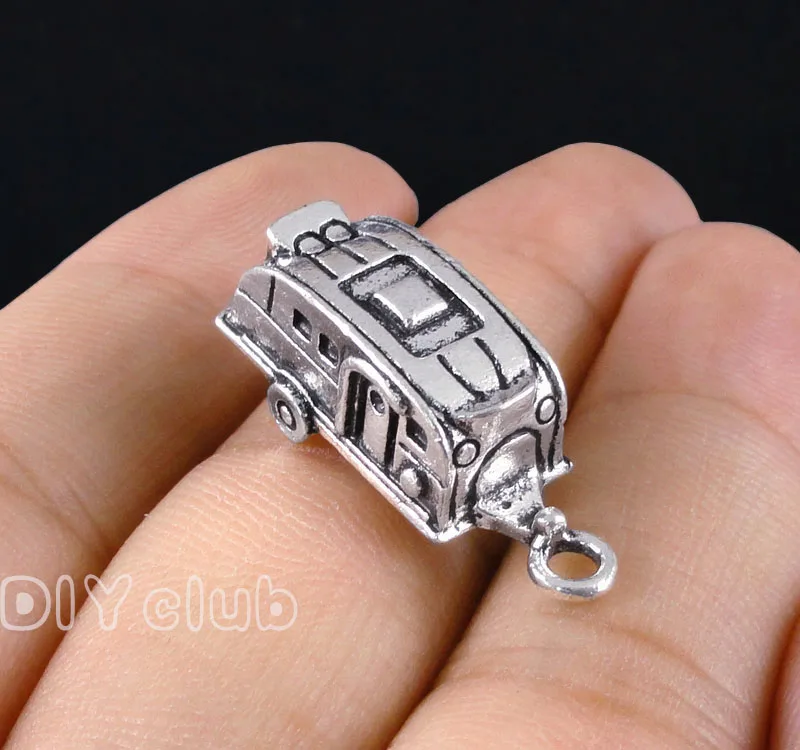 25pcs-Camper подвески для прицепа антикварные серебряные/Бронзовые Подвески