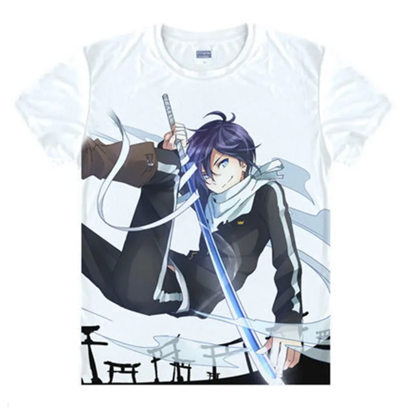Мужская и Женская Повседневная футболка Noragami aragoo Yato дышащая японского аниме для