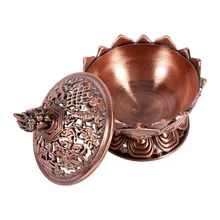 Новая горелка для благовоний "Тибетский Лотос" горелка для благовоний из сплава бронзы держатель для благовоний металлическая кадильница для ароматерапии для офиса домашнего декора