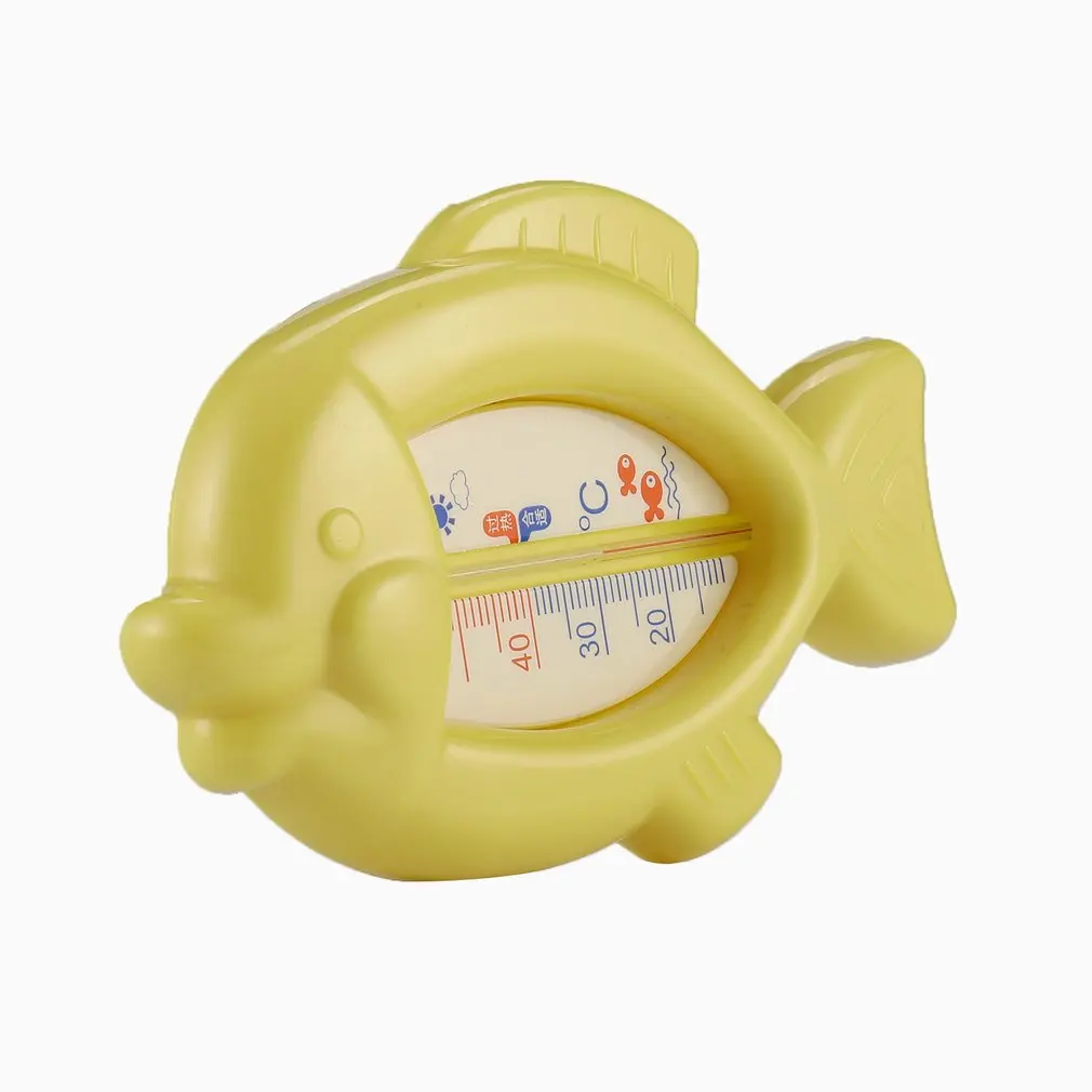 Термометр для горячей воды купания рыбы Форма Температура Младенческая малышей душ измерения Термометры Детская ванна обеспечение безопасности - Цвет: Цвет: желтый