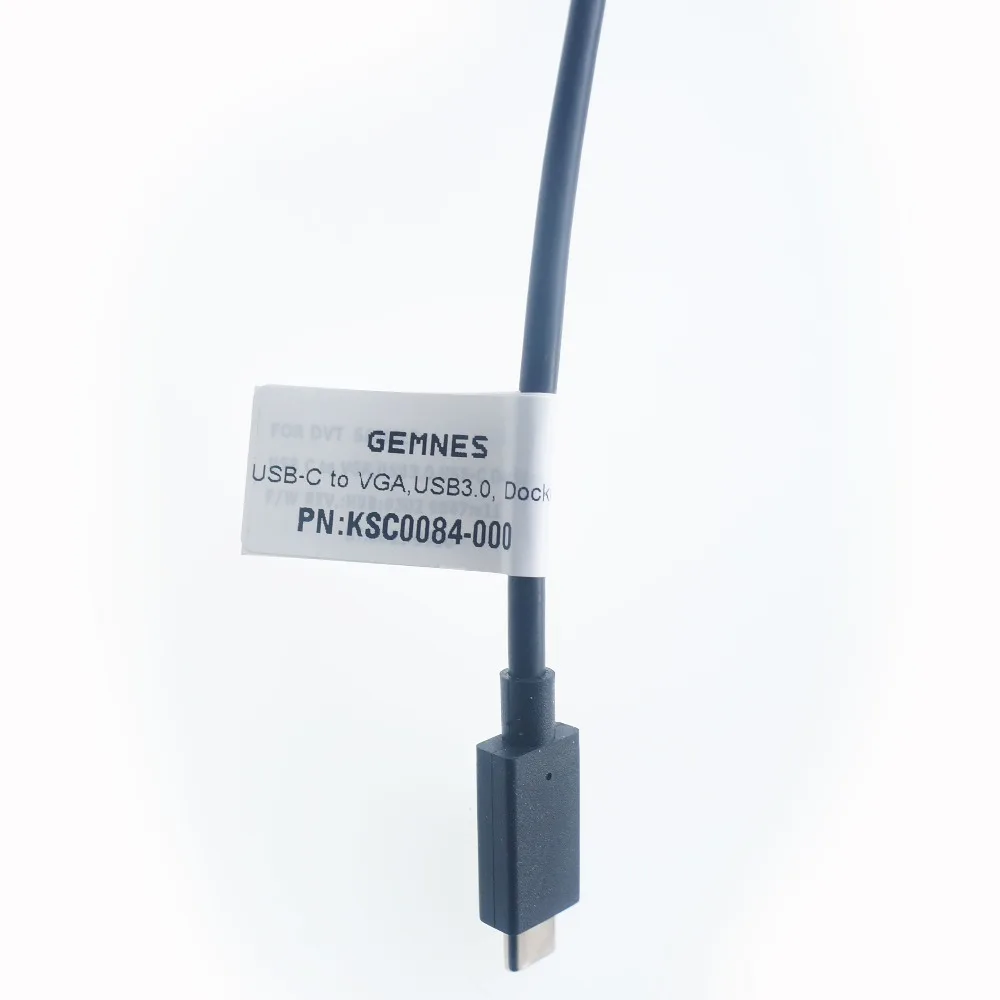 New Original 3-in-1 USB-C Hub to VGA USB3.0 Adapter for Laptop USB Type C PD Devices KSC0084-000