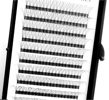 

3D Russian Volume Eyelashes Extension Short Stem Big blossom Premade Fans Lash Hot Selling Eyelash Individual Extensions
