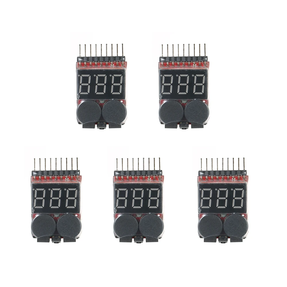 5pcs/lot RC Lipo 2 in 1 Battery Voltage Tester Battery Checker