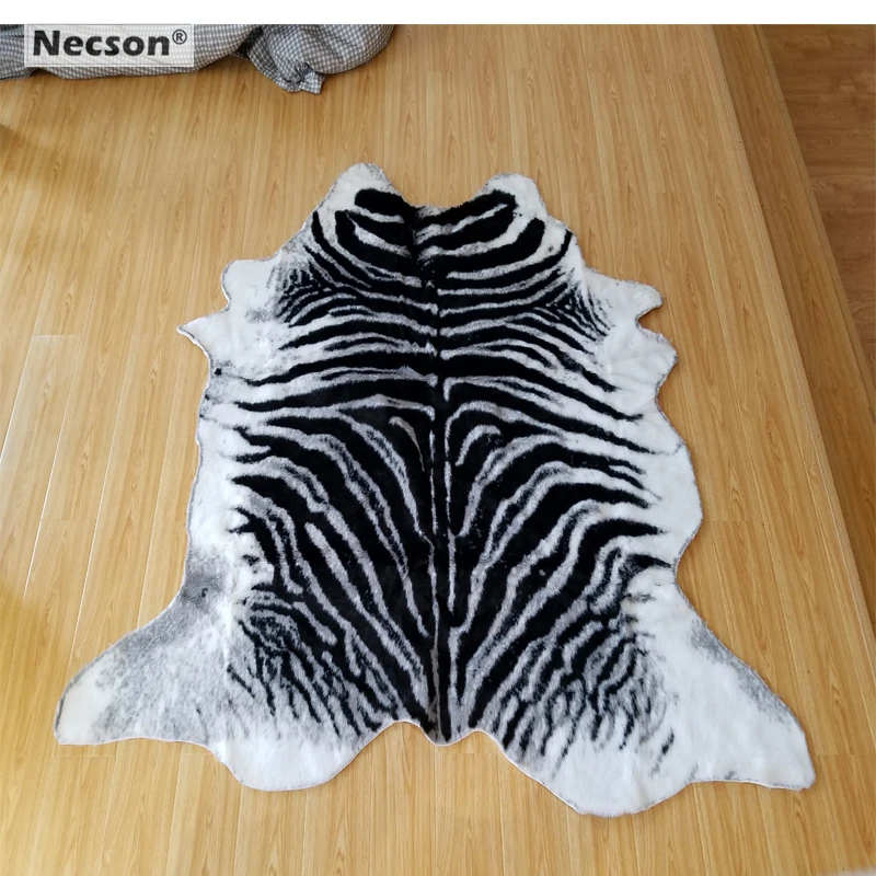 Зебра-ковер для гостиной животное искусственный мех белый тигр напечатанный ковер ворсинки тонкий коврик для волос Модель фотография селфи фон K12