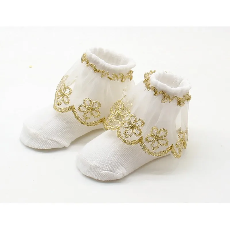 Детские носки для маленьких девочек; носки принцессы для новорожденных; подарки на день рождения; Носки для маленьких девочек 0-12 месяцев - Цвет: 02