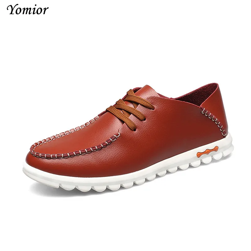 

Yomior Men Shoes Fashion Casual Flat Designer Large Size Loafers Driving Leather Shoes Breathable Outdoor Walk Party Zapatos