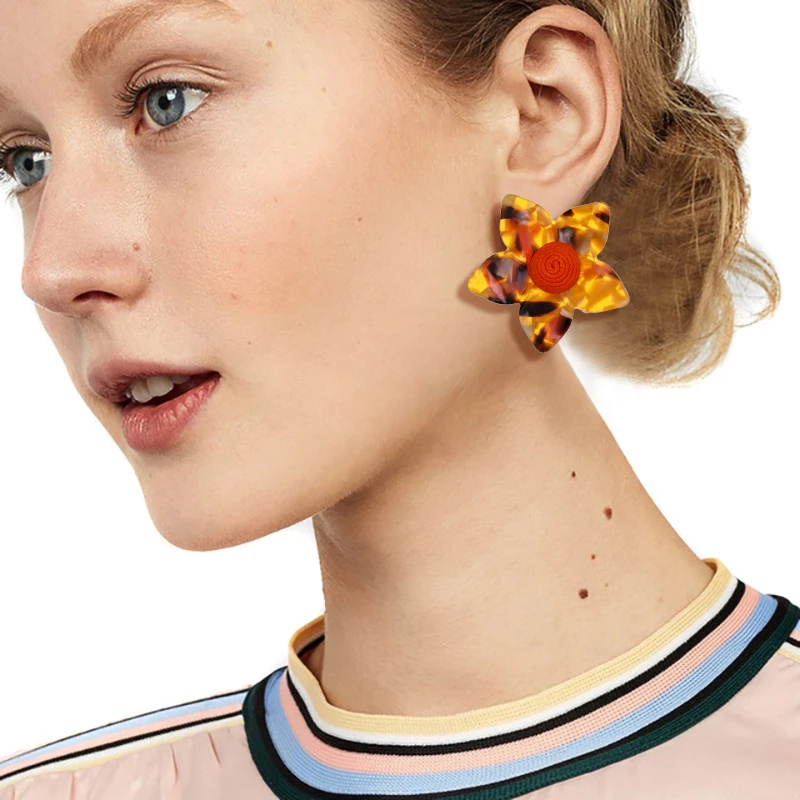 Fashion-Big-Flower-Stud-Earrings-Wedding-Oorbellen-Bohemian-Earrings-For-Women-Tortoiseshell-Acrylic-Earings-Jewelry-Gift