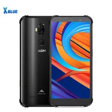 Прочный смартфон AGM X3, 6 ГБ, 64 ГБ, IP68, водонепроницаемый, Snapdragon 845, 5,99 дюймов, NFC, 12 Мп+ 24 МП, две sim-карты, 4100 мАч, отпечаток пальца, сотовый телефон