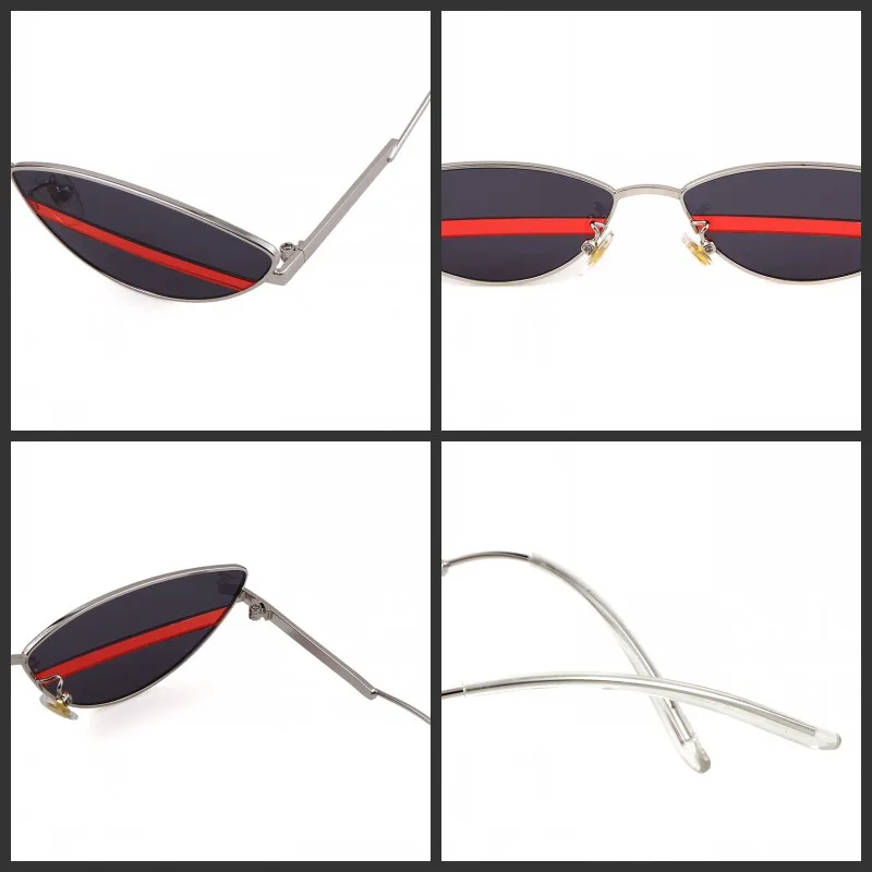 УНИКАЛЬНЫЕ Солнцезащитные очки "кошачий глаз" для мужчин и женщин, фирменный дизайн, высокое качество, 90 s, Ретро стиль, крошечные тонкие солнцезащитные очки "кошачий глаз", солнцезащитные очки, оттенки OM622