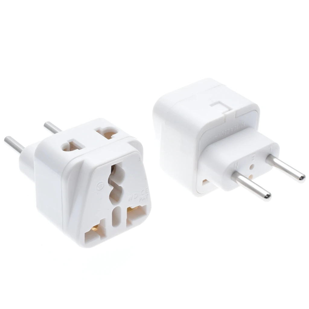 1 шт. Универсальный переходник с на 2 разъемов 3 контакта 4 0 мм|au to eu|au eu plugau adapter |