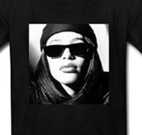 Бренд Стиль короткий рукав мужские пользовательские хлопок Aaliyah футболка с