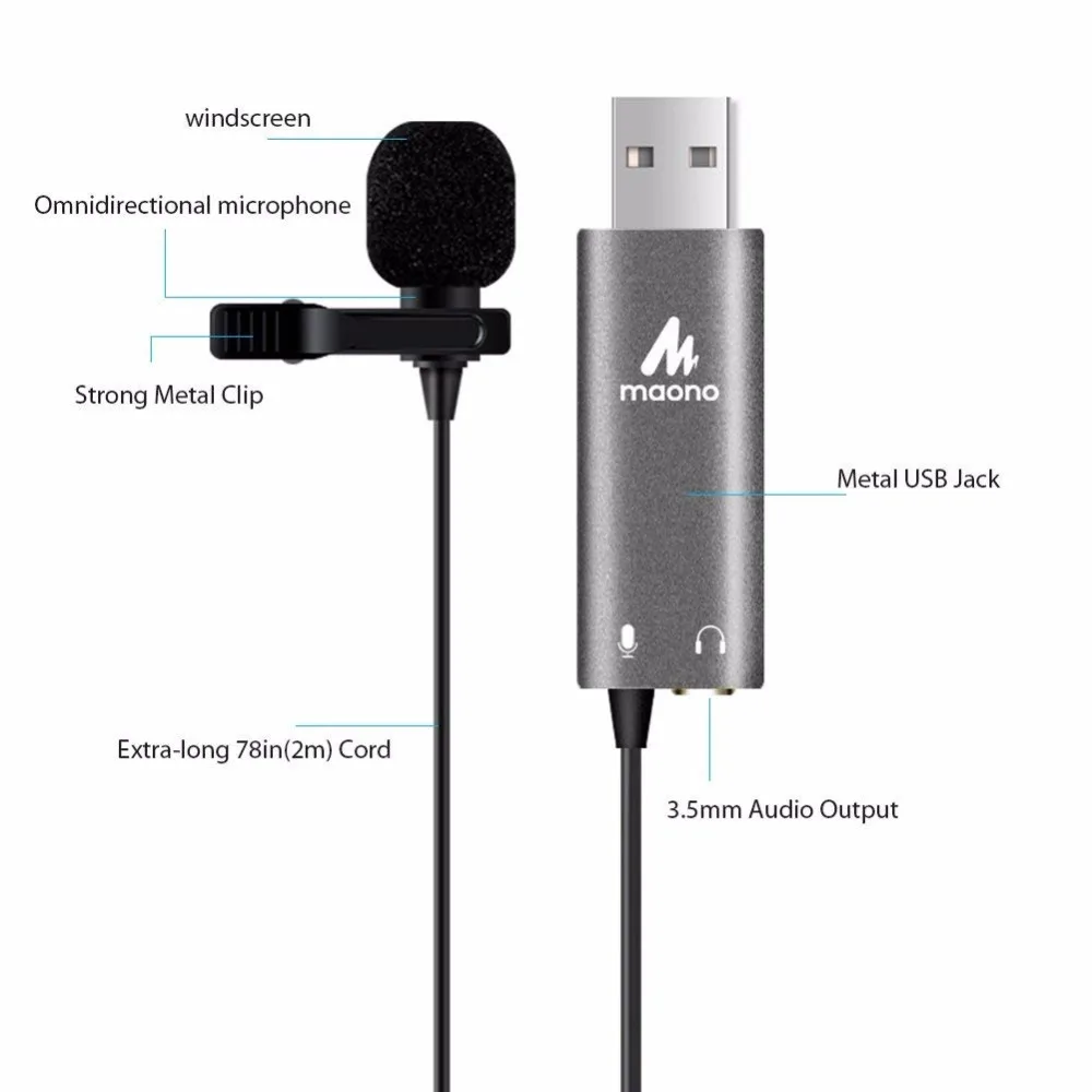 AU-411 USB lavalier microphone 15