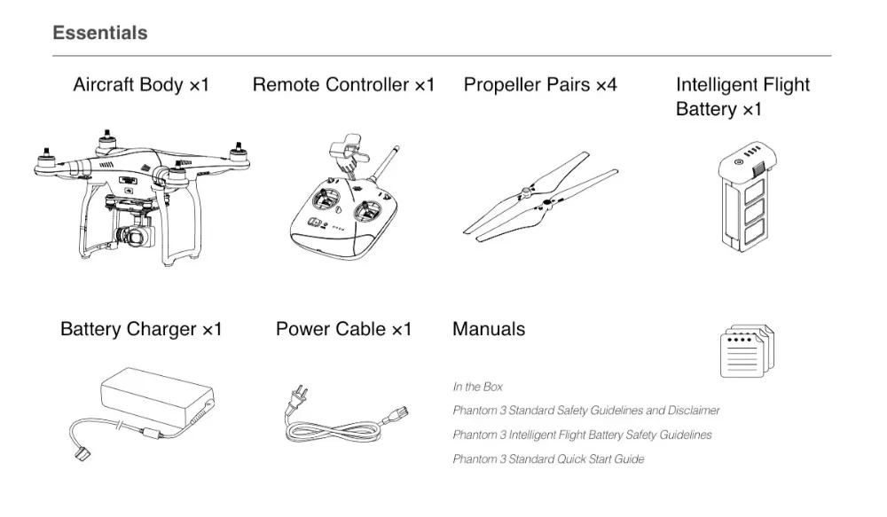 DJI Phantom 3 Standard High Quality FPV Camera Drone With Camera 2.7K HD And 3 Axis Gimbal GPS Dron