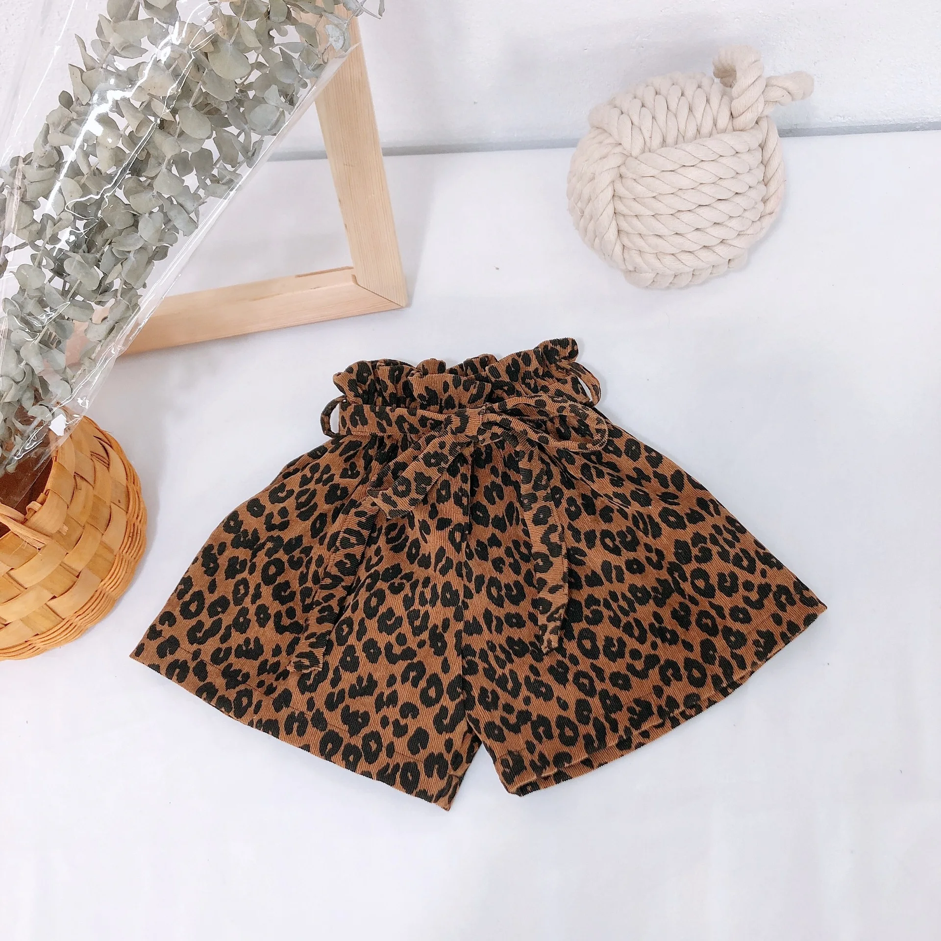 Г. Весенне-летние шорты для маленьких девочек модные вельветовые шорты с леопардовым цветочным принтом детская одежда для детей от 1 до 6 лет