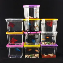 10*7,5*8,5 см, 10 шт., цветной прямоугольный аквариум Betta для аквариума(рыба в комплект не входит), Peceras Para Bettas