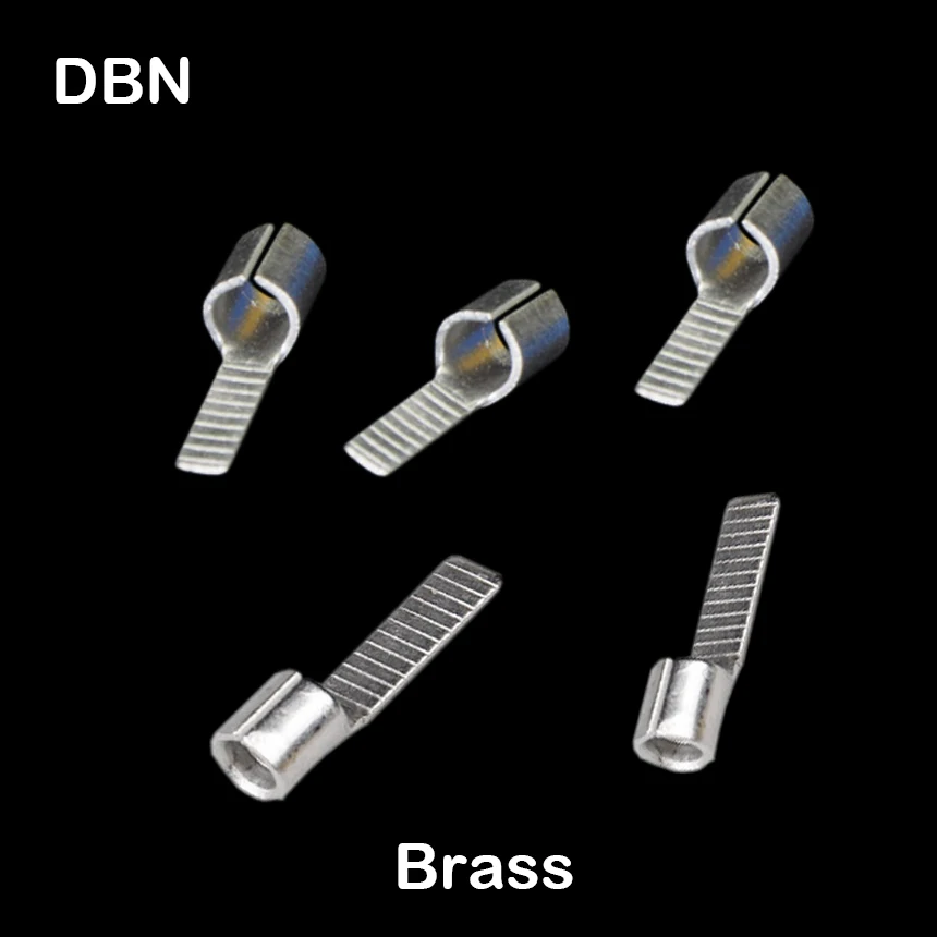DBN1.25-10 DBN1.25-14 DBN1.25-18 Brass Non-Insulating Naked Chip shaped Flat Blade Wire Splice Lug Connector Crimp Terminal |