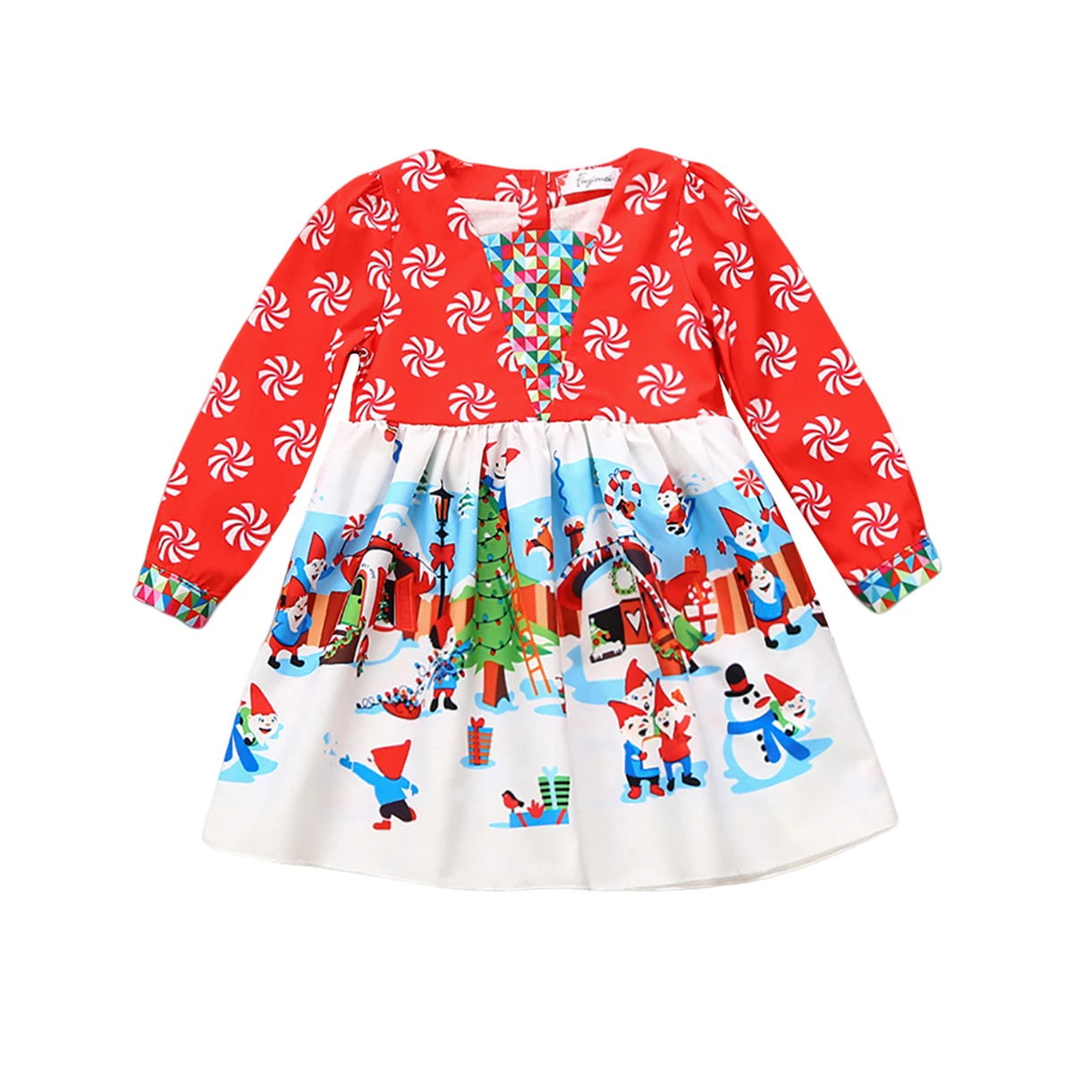 

Toddler Infant Baby Girls Floral Christmas Santa snowman Long Dresses pudcoco baby kids girl xmas cartoon pattern dress