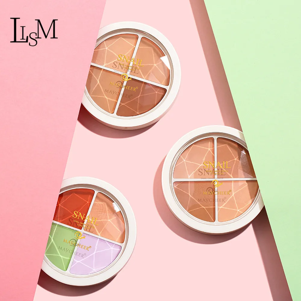 

LISM 2019 New Essence Moisturizing Four-Color Concealer Brighten Concealer Dark Circles Waterproof Long-Lasting Smudge-Proof