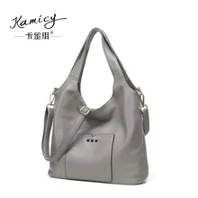 Handbags women fall 2017 new recreational temperament handbag leather handbag fashion one shoulder his duffle bag