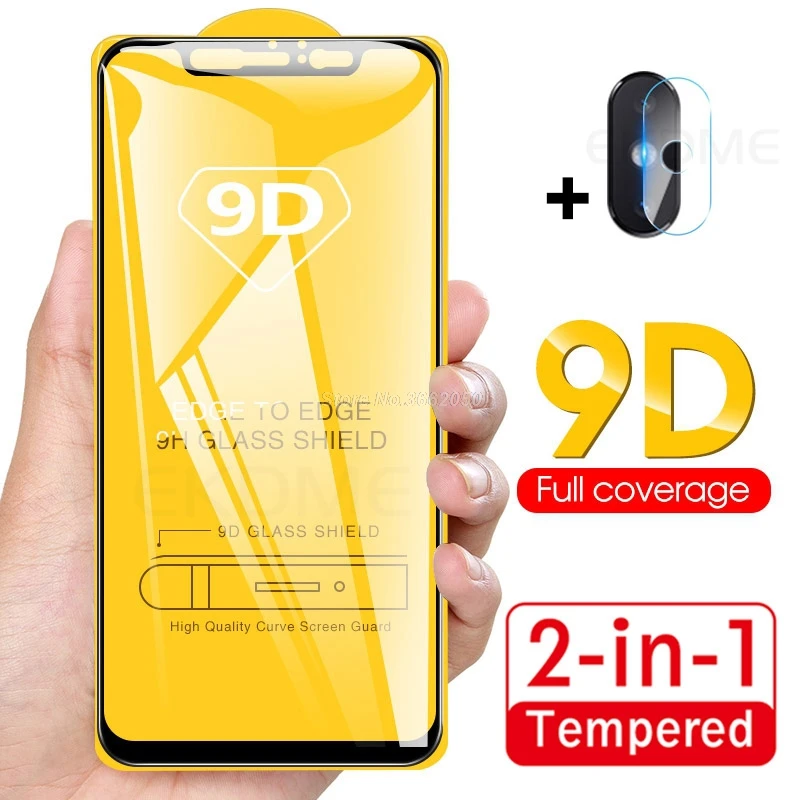 

2 in 1 9D Full Curved Tempered Glass For Xiaomi Mi8 Lite Mi 8 Phone Back Camera Lens Protective Glass For Xiaomi Mi8 Lite Mi8