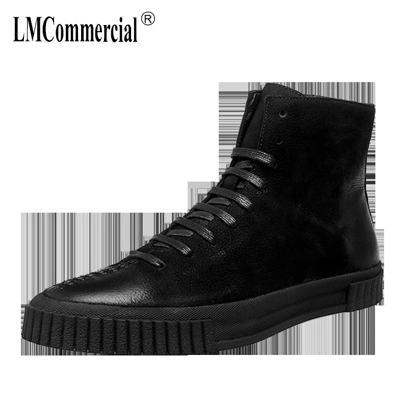 

autumn winter British retro men shoes all-match cowhide men's Martin boots Genuine Leather breathable sneaker fashion boots