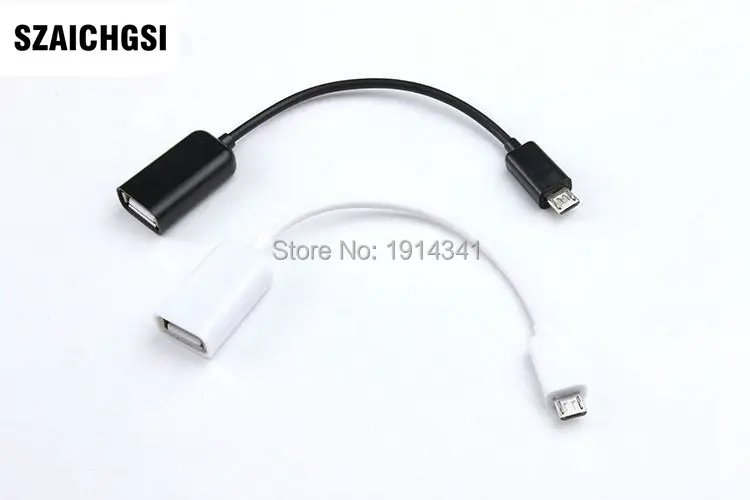

SZAICHGSI Micro USB OTG Cable Mouse Keyboard to Mobile Tablet USB a Female to Micro USB B 5 Pin Male Adapter Cable 500pcs