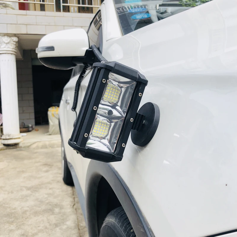 

96W COB Led portable Flood light Offroad Autos driving head light lamp Magnetic bracket Off road Car working Lantern lightings
