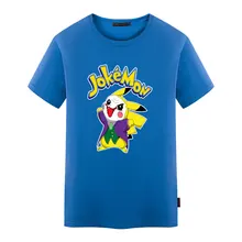 New Fashion Jokemon T-shirt Pikachu Jokemon Funny Printed t shirt Men Women Short Sleeve Anime Cartoon Clothing Top Tees