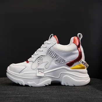 

Casual Increased Shoes Women Chunky Sneakers zapatos de mujer Spring chaussures femme Ladies Platform Ladies footware Breathable
