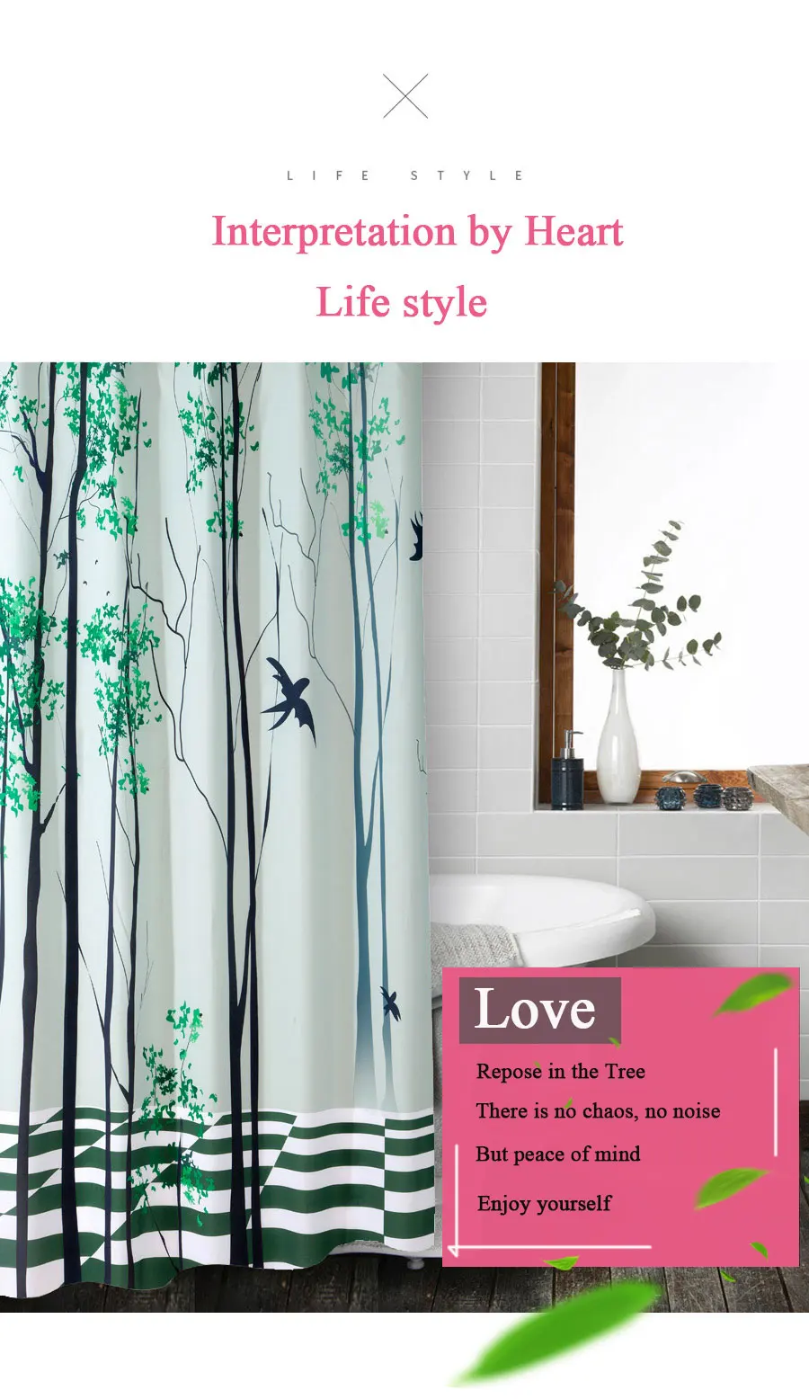 Birch Tree Shower Curtain _02