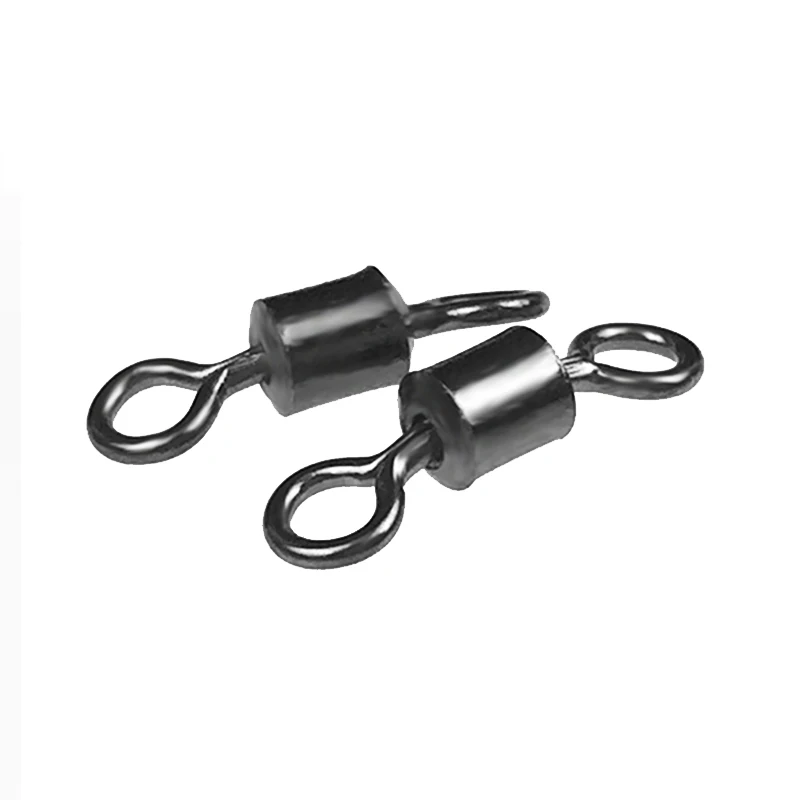 50Pcs Ultra Strength Solid Rings Ball Bearing Fishing Swivel for 4-8X Braid Line