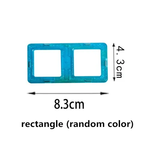 1 шт Мини Размер Магнитный конструктор Сделай Сам строительство один кирпич части аксессуар конструкция магнит модель развивающие игрушки - Цвет: Прозрачный