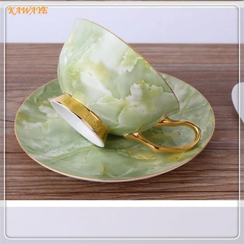 

2018 European Style Bone China Coffee Tea Cup Saucer Breakfast Ceramic Coffee Cup Personality Porcelain Cup And Saucer 5ZDZ458