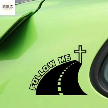 

Crossing Road Car Styling Jesus Follow Me Stylish Personality Reflective Vinyl Car Stickers