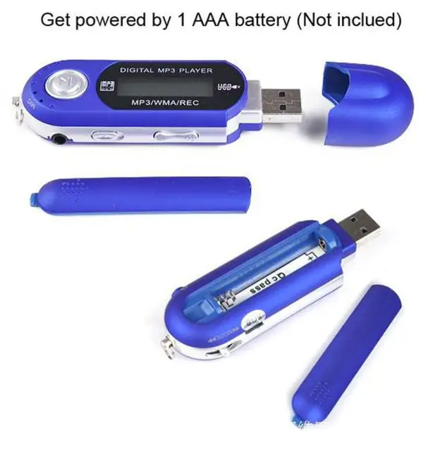 HIPERDEAL портативный мини USB флэш MP3-плеер ЖК-экран Поддержка флэш TF слот для карт цифровой MP3 музыкальный плеер FM радио+ наушники