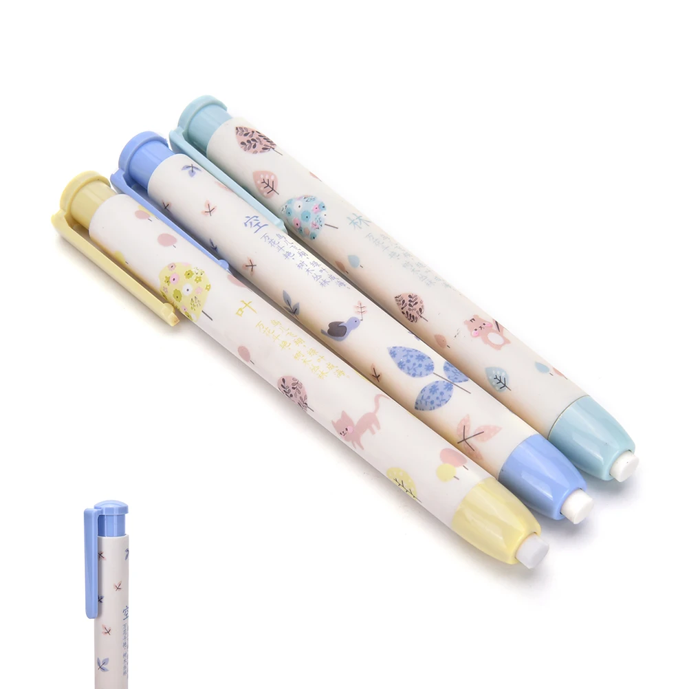 Students Pen Shape Eraser Rubber Stationery Kid Gift Toy School Erasers