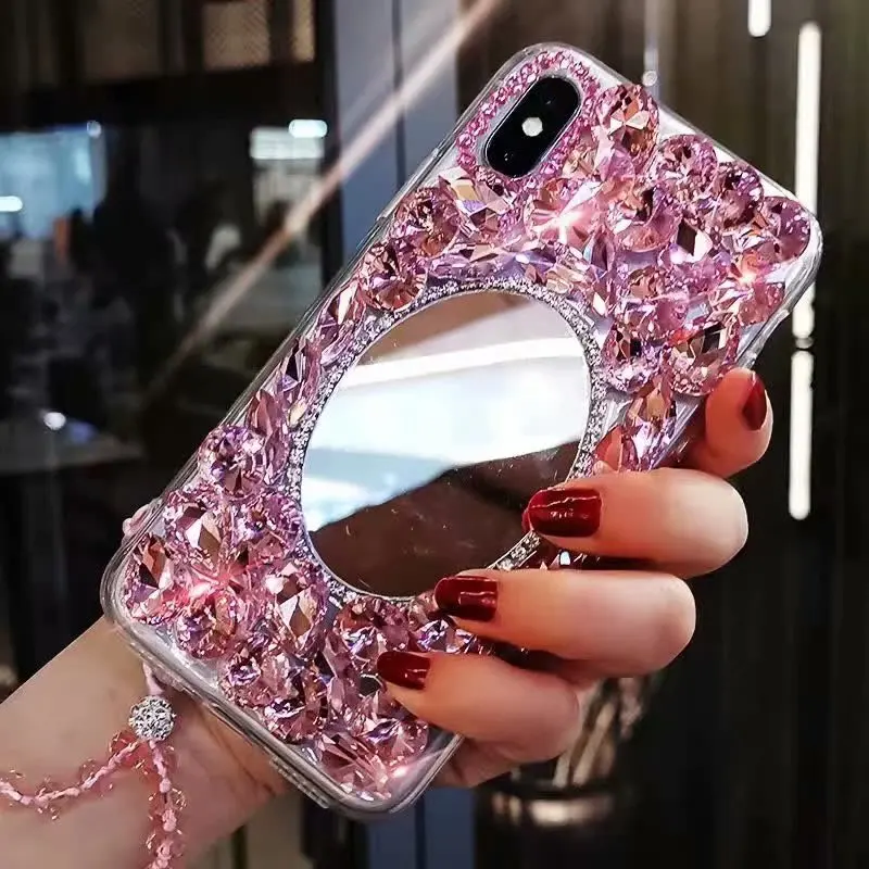 Чехол XINGDUO с блестками для iphone X XS блестящий зеркальный чехол блестящими