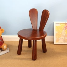 Устойчивый деревянный стул Домашний детский стул модный креативный детский стул