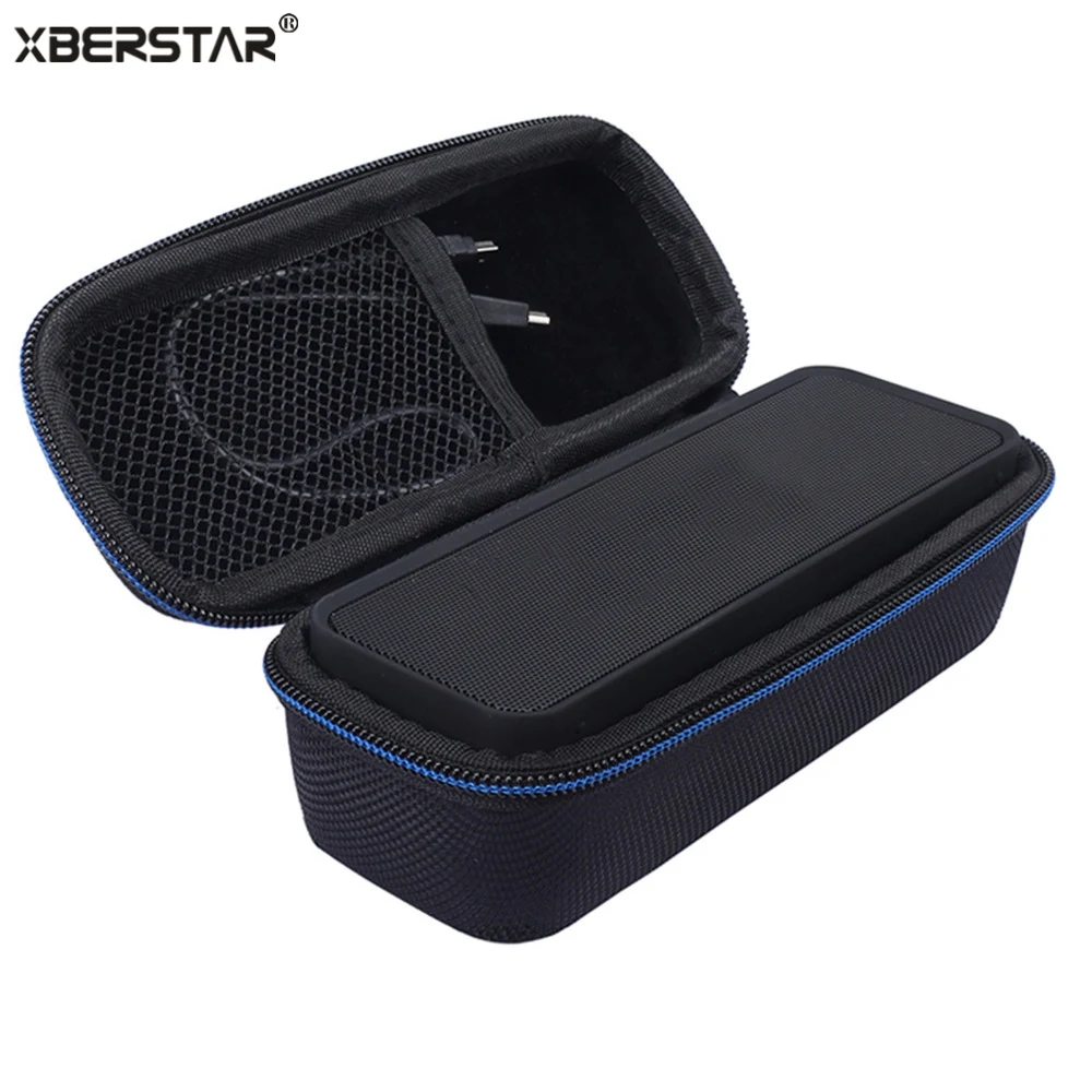 

For Anker SoundCore Portable Travel Carry Handle EVA hard Case Bag Holder Zipper Pouch Dual-Driver Wireless Bluetooth Speaker