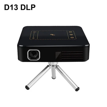 

D13 Android 7.1 Portable Mini DLP Projector with Smart TouchPad WIFI Bluetooth 150ANSI Lumen 4K Proyector LED Beamer Home Cinema