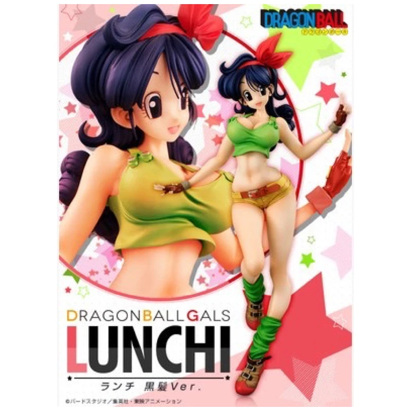 Новинка Dragon Ball Z Gals Lunch Black Hair Ver. Фигурка ПВХ японского аниме коллекционные игрушки